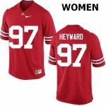 NCAA Ohio State Buckeyes Women's #97 Cameron Heyward Red Nike Football College Jersey GAY7245EW